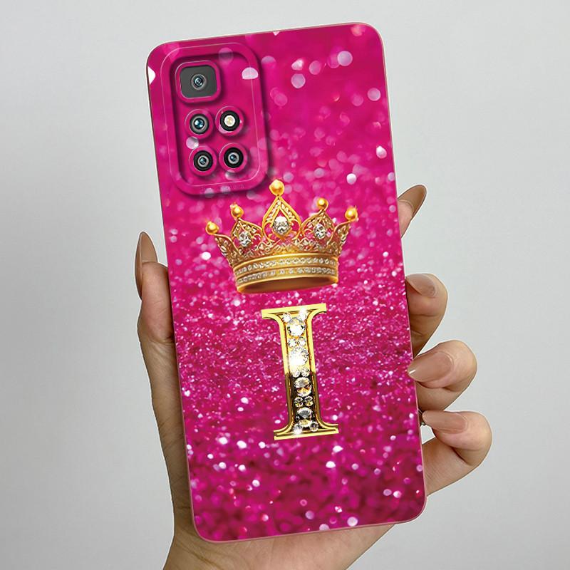 For Xiaomi Redmi 10 Case Redmi10 Luxury Letters Liquid Soft Silicone Back Cover For Xiaomi Redmi10 2022 Case Coque Fundas Shell