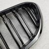 Решетка переднего бампера для BMW 5 серии M5 G30 G31 520i 530i 540i ABS 2-х планчатая глянцевая черная передняя решетка