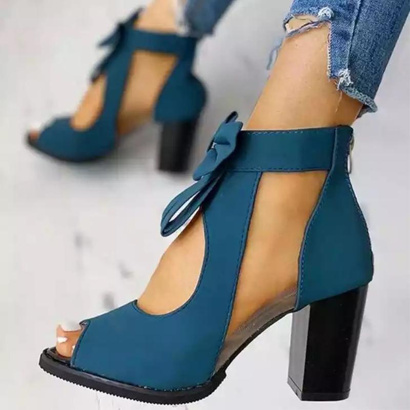 2024 Женские летние элегантные босоножки на высоком каблуке с сетчатым узором и застежкой-бабочкой, босоножки с застежкой-молнией «рыбий рот» для вечеринок, модная женская обувь