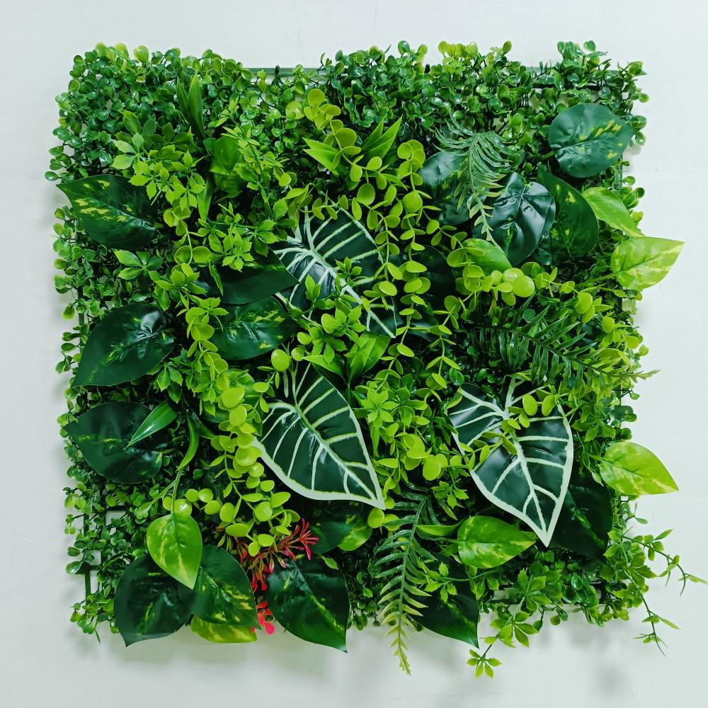 Artificial Green Plant Wall for Indoor & Outdoor Decoration - Bionic Greenery, Turf, and Hanging Floral Landscaping Background
