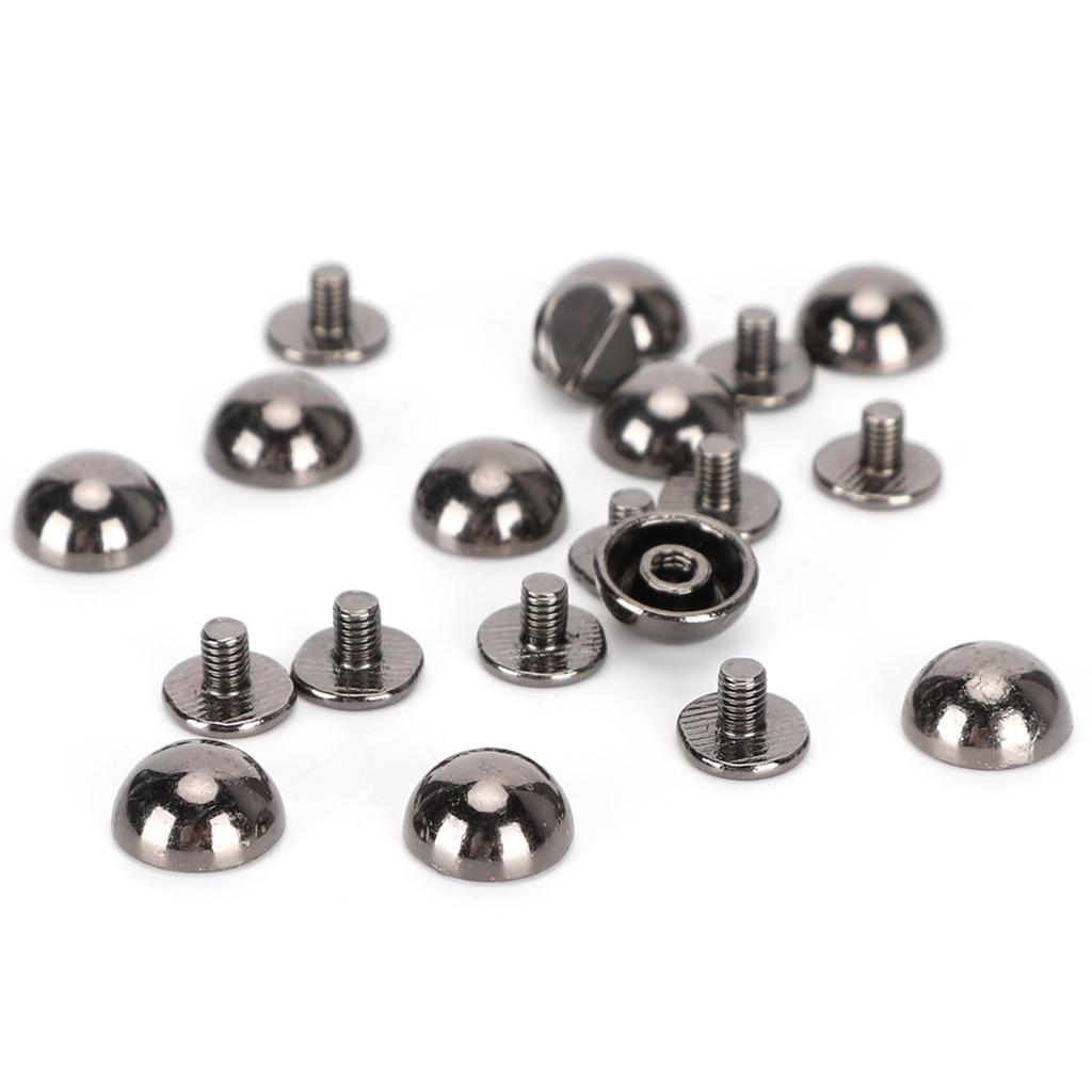 Mushroom Rivets Round Head Screw Dome DIY Stud Buttons for Bag Shoes Clothing Decor