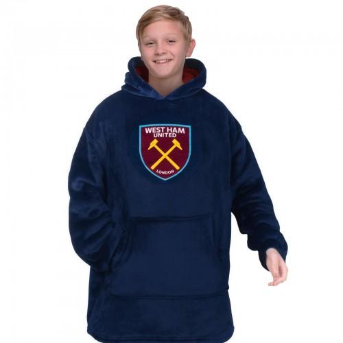 West Ham United FC Childrens/Kids Oversized Blanket Hoodie
