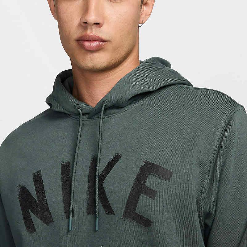 Nike Свитшот с капюшоном и длинным рукавом с логотипом Мужские свитшоты Зеленые FV9920-338