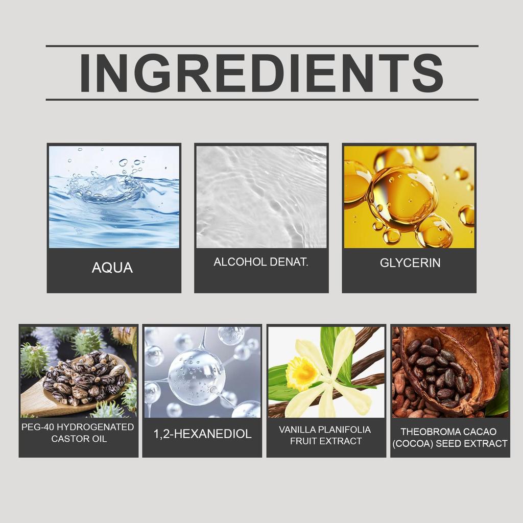 Roxelis Vanilla Cocoa Hair Fragrance Spray Body Fragrance Spray Fragrance for Hair