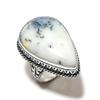 Dendrite Opal Handmade 925 Sterling Silver Jewelry Ring Size 6 e8J97