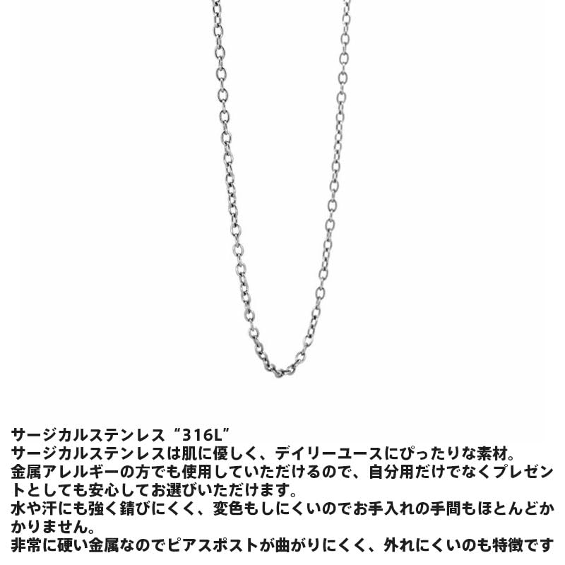 Тонкая цепочка адзуки из хирургической нержавеющей стали с фирменным кулоном [Lionheart], фасоль, 316L, гипоаллергенная, мешочек, мужская (65см)