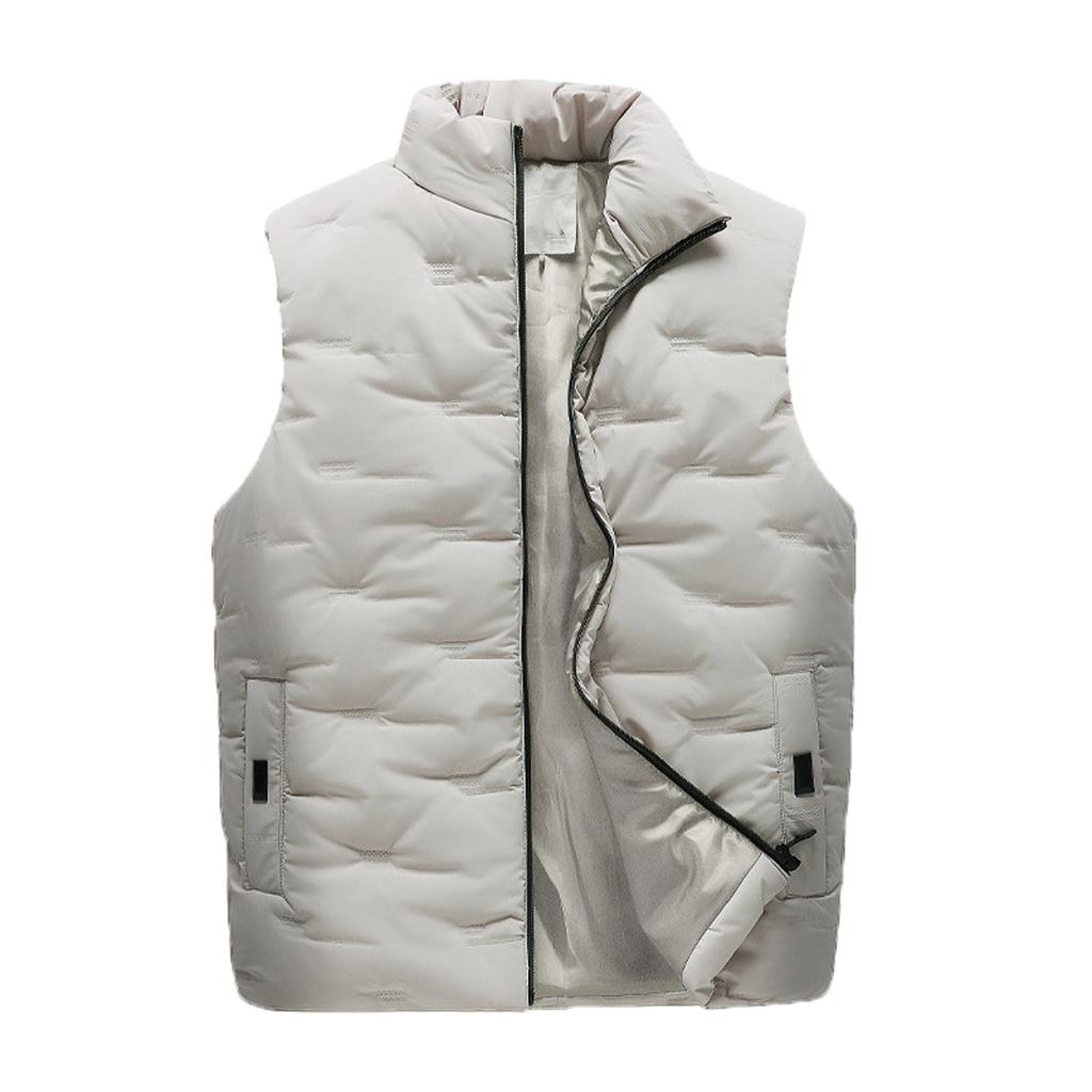 Casual Men'S Vest Men'S Loose  And Winter Warm Down Cotton Vest Coat