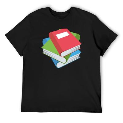 Книги Стопка книг Стопка книг Футболка мужская футболка летний топ графика большие размеры топы мужские футболки