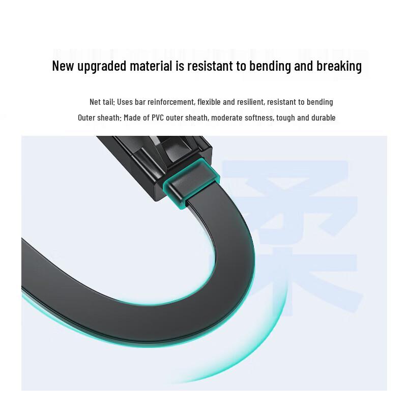 SAMZHE Cat6A Ultra-Speed Flat Ethernet Cable