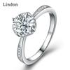 Классическое кольцо Lindon из медного сплава с цирконием, женские ювелирные изделия, свадебный подарок для вечеринки
