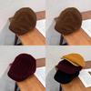 Модная вельветовая однотонная плоская кепка, теплая и защищающая от солнца, для мужчин и женщин на осень и весну