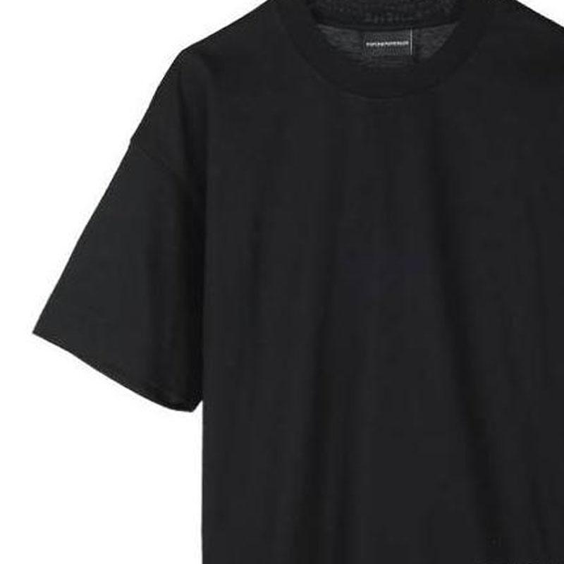 Emporio Armani Мужская футболка с коротким рукавом, однотонная, с принтом букв, круглый вырез, черная 3R1TU7_1JSAZ_0999