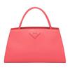 Кожаная сумка-тоут с треугольным логотипом Женские сумки Коралловый 1BA327-ZO6-F0311-V-OOO