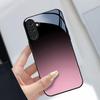 Модные чехлы для телефона с градиентом Black Pink Carcasa Стеклянный чехол для телефона для Samsung Galaxy S26 S25 S24 S23 S22 FE Ultra Plus Fundas