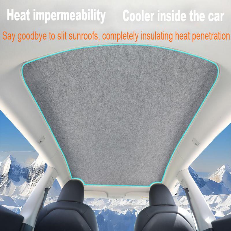 Car Sunroof Insulation Roof Visor For BMW X1 F48 F49 2016~2022 2021 20 MK2 Anti-UV Electrostatic Adsorption Sky Curtain Sunshade