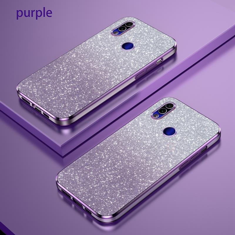 Чехол Note7 7pro с блестками и градиентным покрытием для Xiaomi Redmi Note 7 Pro, женский, из мягкого силикона, с защитой камеры, задняя крышка, Funda