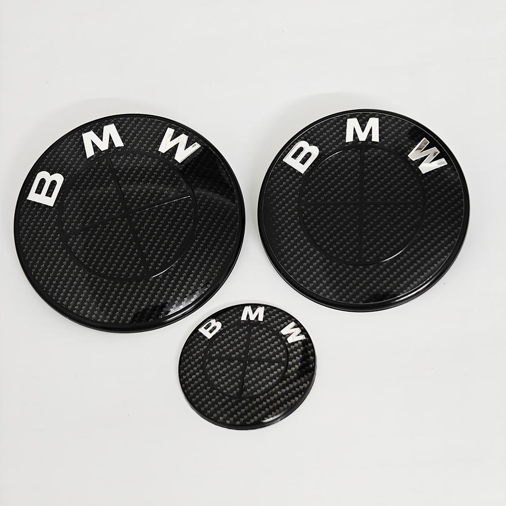 3Pcs For BMW M Logo G30 G31 G38 G11 G12 G20 G28 F10 F48 F49 G01 F20 F21 F22 Car Front Hood Emblem Logo steering wheel stickers UJD4