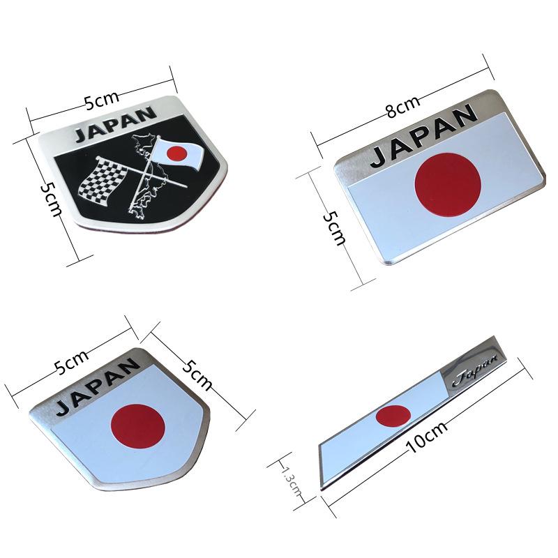Flag Shield Emblem Metal Badge Car Truck Motorcycle Body Bumper Garnish Styling Sticker Car Accessories
