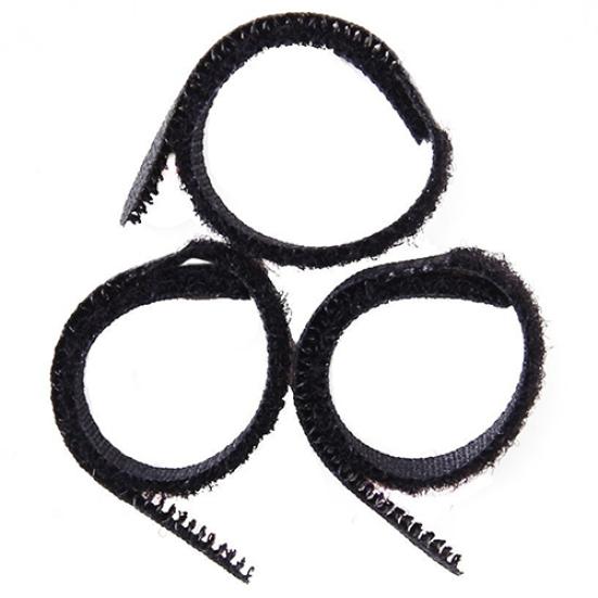 100 шт. многоразовых ремней Silverline Pack черного цвета с крючками и петлями для кабеля