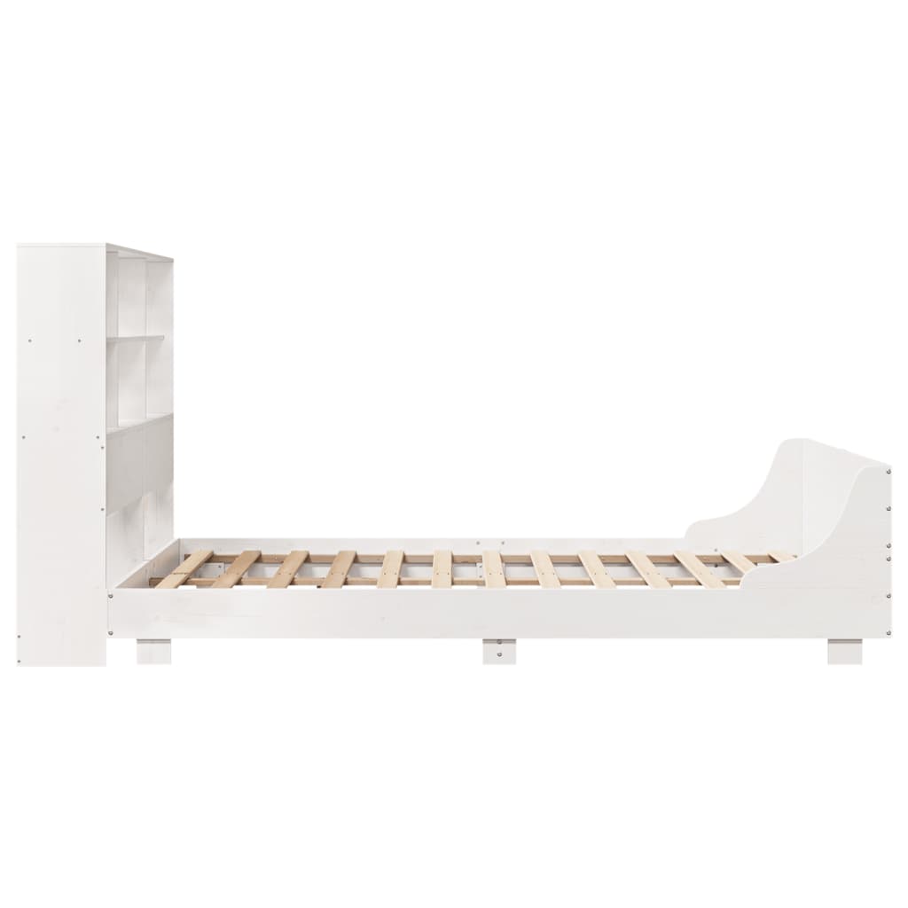 Vidaxl Rama Łóżka Bez Materaca, Biała, 160X200 Cm, Lite Drewno Sosnowe