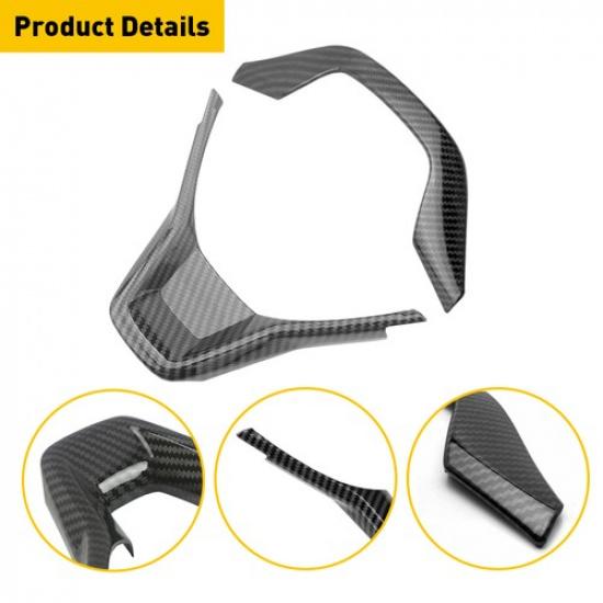 Carbon Fiber Style Steering Wheel Frame Cover Trim FOR HONDA ACCORD 2018- US
