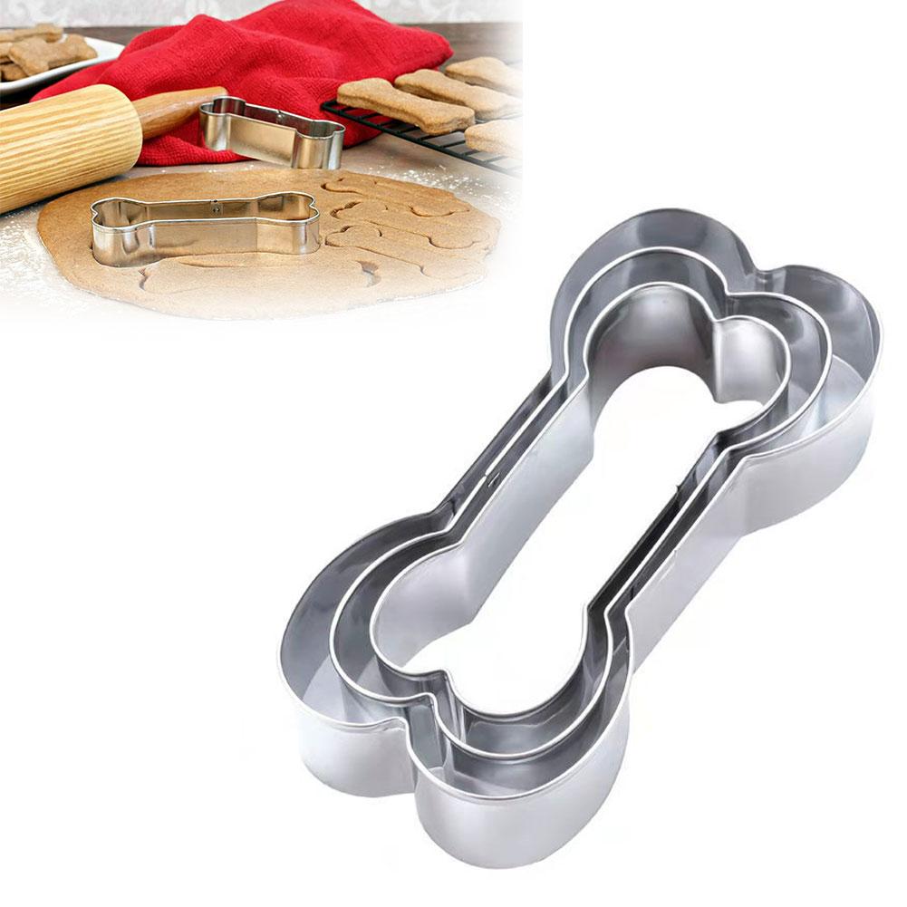 3 шт./набор формочек для печенья в форме косточки для собак кухонный инструмент для выпечки торта Suga D2Y6