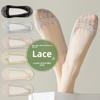 5 пар женских летних тонких дышащих носков-лодочек из чистого хлопка с нескользящей подошвой и невидимым кружевом