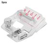 5pcs Snap On Adjustable Bias Binder Foot for Singer/JUKI/Feiyue/Acme Sewing Projects