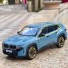 1:Масштаб 1:24, литая модель BMW XM, внедорожник, игрушка с пружинным механизмом, звуком и светом, продвинутая модель автомобиля, коллекционные предметы