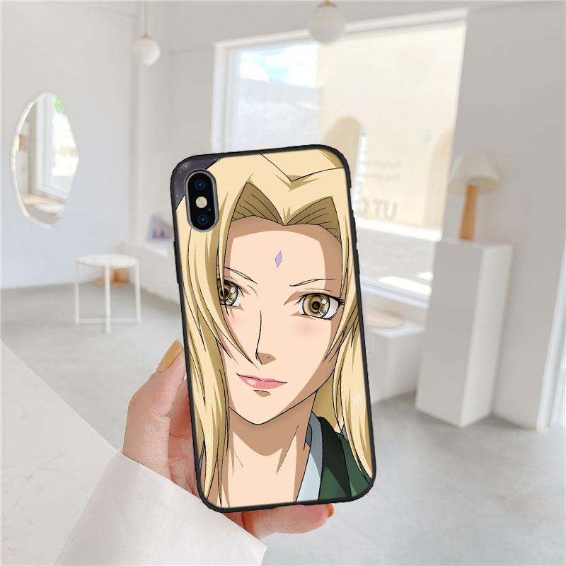 LO72 NARUTO Tsunade Soft Shell Phone Case for OPPO A3 Pro A72 A74 A76 A77 A77S A78 A79 A94 A95 A18 A40M A58