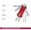 Victorinox Инструмент для гольфа Прозрачная красная вилка для гольфа с маркером Инструмент для ремонта маркера мяча Оснащен съемным спортивным инструментом для маркера мяча с 10 функциями