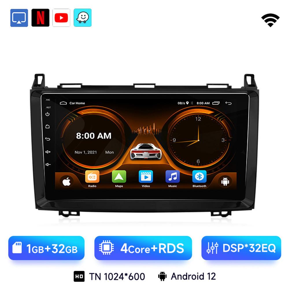 JIUYIN Android 13 автомобильное радио для Mercedes Benz W169 W245 B200 W906 Sprinter W639 Vito беспроводной CarPlay Auto No 2 din 2din DVD