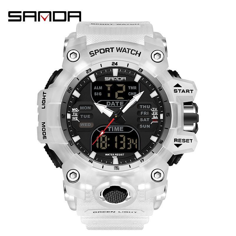 Sanda Korean Trend Multifunctional Luminous Waterproof Watch for Teens & Adults