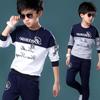 Kids Boys Fashion Leisure Set Children Casual Long Sleeve Shirt +pant 2pcs Sport Suits