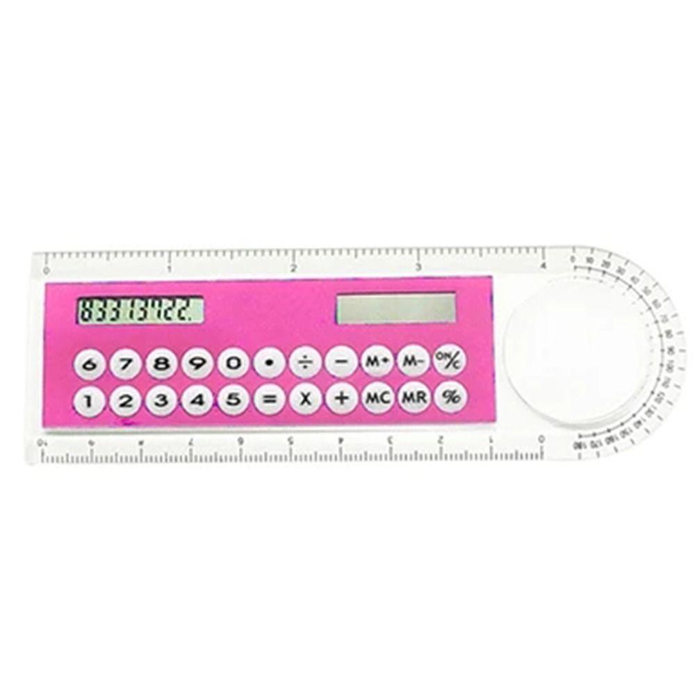 Colorful Childrens Tool Portable Digital Caliper Calculator Ruler Office Stationery Solar Energy Calculator
