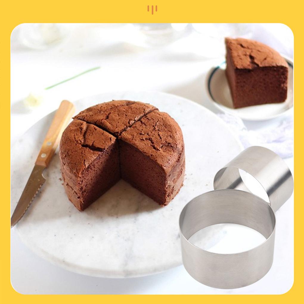 Круглая форма для муссового торта из нержавеющей стали, кольцевые формы для сахарного ремесла, формы для печенья, инструменты для выпечки, кухонная утварь для выпечки