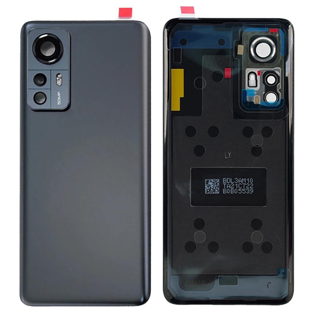 Для Xiaomi 12 5G/12X 5G Задняя крышка аккумуляторного отсека с крышкой объектива камеры, запасная часть (Без логотипа)