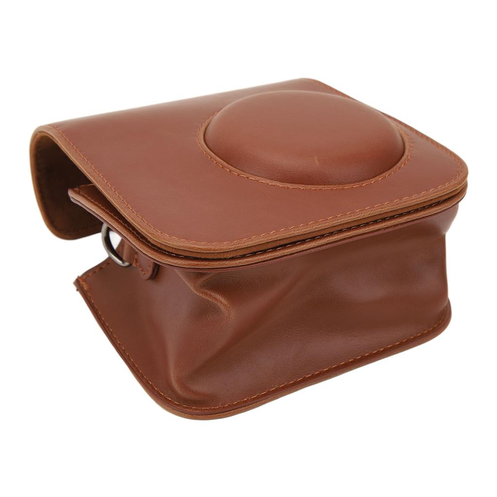 Protective Portable Camera Case PU Leather Camera Bag with Adjustable Shoulder Strap for Fujifilm Instax Mini 7+