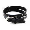 [I4716] - Мужской браслет 'Tony' черный Кожа/Сталь