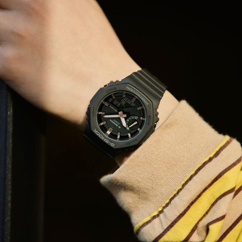 Casio Мужские часы G-SHOCK Аналоговые Кварцевые Ударопрочные Водонепроницаемые 200М Смола GMA-S2100-1A