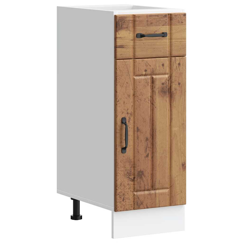 Kitchen Base Cabinet Lucca Rustic Wood Look Particleboard
