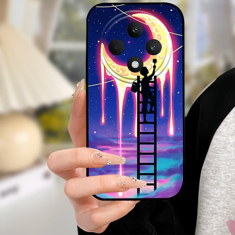 Чехол для Oppo Reno 12F 4G Расписной Чехол Милый Мягкий Силиконовый Чехол для Oppo Reno12 F Reno 12 FS Reno12F F27 5G CPH2687 Черные Чехлы