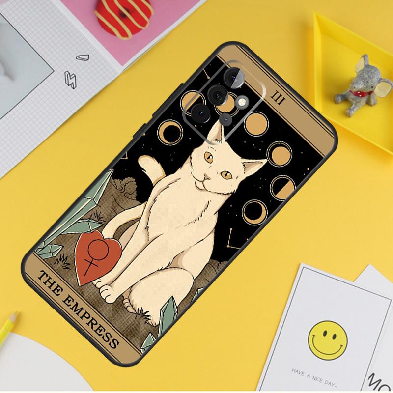 Cats Tarot Witchcraft Case For Samsung Galaxy A16 A26 A36 A56 A06 A55 A35 A15 A53 A32 A52 A33 A13 A14 A34 A54 A17