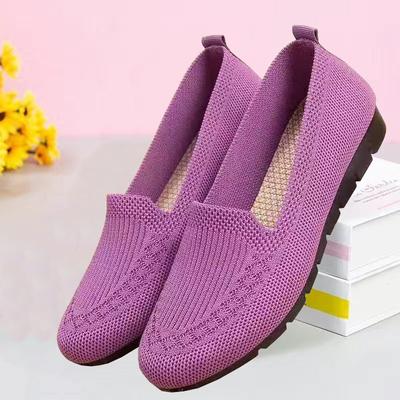 Новые ****** и летние старые ******* тканевые туфли женские летящая плетеная сетка дышащие с**т повседневные универсальные туфли для мамы прямые продажи