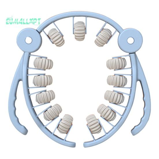 Многофункциональные круглые зажимы для ног, вращающийся на 360 градусов, 13-колесный роликовый массажер для мышц ног, шеи, рук, рук, расслабляющий массажер для мышц, оборудование для спортивной йоги в помещении