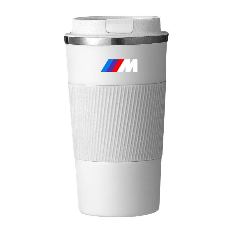 500ml Stainless Steel Coffee Tumbler Thermos Cup Portable Travel Thermal Mug For BMW M M1 M2 M3 M4 M5 M6 M7 M8 X1 X3 X5 E39 E46 E60 E90 Car Accessorie