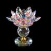 Прозрачный подсвечник в виде цветка лотоса 8 цветов фигурки лотоса подставка для свечи декор для ужина