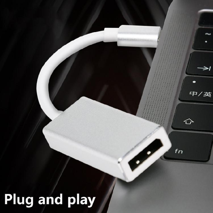 Кабель-адаптер USB 3.1 Type-C на DP для подключения ноутбука, телефона к мониторам DP