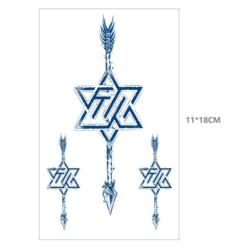 Herbal Juice Waterproof Butterfly Thorn Plain Flower Chest Semi Permanent Gradual Change Water Transfer Tattoo Sticker