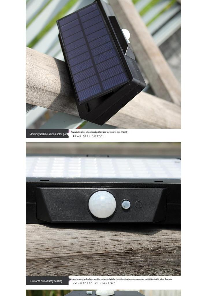 Solar-Powered Outdoor Rainproof Motion Sensor Patio Light